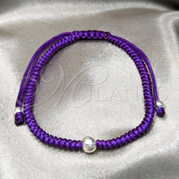 Pulsera Elegante 03.401.0032.07 Plata Rodinada, Diseño de Bola, Pulido, Tono Plateado (7 Pulgadas de Largo)