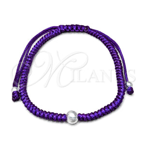 Pulsera Elegante 03.401.0032.07 Plata Rodinada, Diseño de Bola, Pulido, Tono Plateado (7 Pulgadas de Largo)
