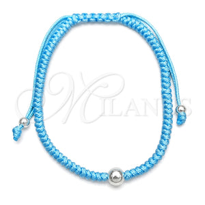 Pulsera Elegante 03.401.0033.07 Plata Rodinada, Diseño de Bola, Pulido, Tono Plateado (7 Pulgadas de Largo)