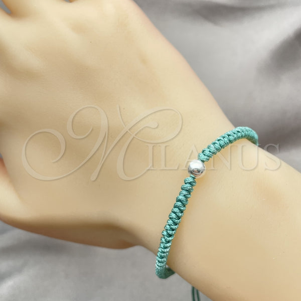 Pulsera Elegante 03.401.0034.07 Plata Rodinada, Diseño de Bola, Pulido, Tono Plateado (7 Pulgadas de Largo)