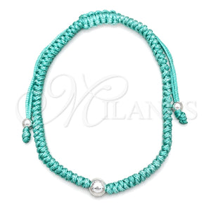 Pulsera Elegante 03.401.0034.07 Plata Rodinada, Diseño de Bola, Pulido, Tono Plateado (7 Pulgadas de Largo)