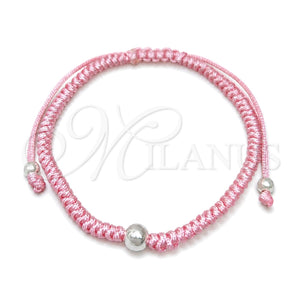 Pulsera Elegante 03.401.0035.07 Plata Rodinada, Diseño de Bola, Pulido, Tono Plateado (7 Pulgadas de Largo)