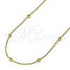 Gargantilla Basica 04.213.0276.18 Oro Laminado, Pulido, Tono Dorado (01 MM Thickness, 18 Inches Length)