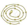 Gargantilla Basica 04.213.0276.18 Oro Laminado, Pulido, Tono Dorado (01 MM Thickness, 18 Inches Length)