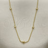 Gargantilla Basica 04.213.0276.18 Oro Laminado, Pulido, Tono Dorado (01 MM Thickness, 18 Inches Length)