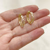 Argolla Huggie 02.26.0299.15 Oro Laminado, Pulido, Tres Tonos