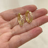 Argolla Huggie 02.26.0299.15 Oro Laminado, Pulido, Tres Tonos