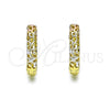 Argolla Huggie 02.26.0299.15 Oro Laminado, Pulido, Tres Tonos