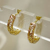 Argolla Huggie 02.26.0299.15 Oro Laminado, Pulido, Tres Tonos