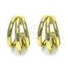 Argolla Mediana 02.213.0455.30 Oro Laminado, Diseño de Hueco, Pulido, Tono Dorado