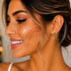 Arete Dormilona 02.342.0261 Oro Laminado, Diseño de Corazón, Pulido, Tono Dorado