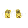 Arete Dormilona 02.342.0262 Oro Laminado, Pulido, Tono Dorado