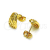 Arete Dormilona 02.342.0262 Oro Laminado, Pulido, Tono Dorado