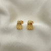 Arete Dormilona 02.342.0262 Oro Laminado, Pulido, Tono Dorado