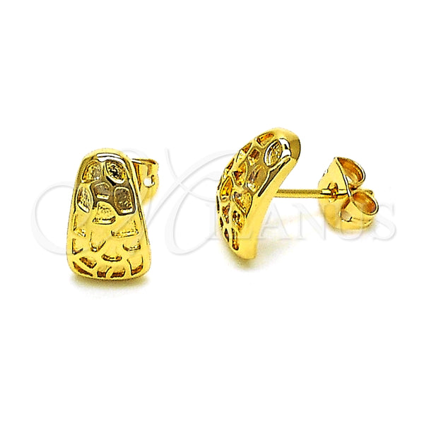 Arete Dormilona 02.342.0262 Oro Laminado, Pulido, Tono Dorado