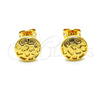Arete Dormilona 02.342.0263 Oro Laminado, Pulido, Tono Dorado