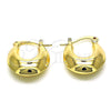 Argolla Pequeña 02.163.0189.20 Oro Laminado, Diseño de Hueco, Pulido, Tono Dorado