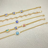 Kit Surtido de 20 Pulseras con Ojo Turco y Marco de Oro Laminado al por mayor — SKU 152403