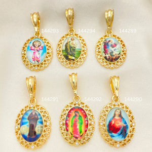Kit Surtido de 30 Dijes de San Judas de Oro Laminado al por mayor — SKU 152446