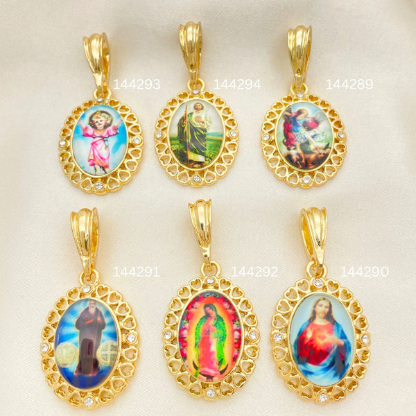 Kit Surtido de 30 Dijes de San Judas de Oro Laminado al por mayor — SKU 152446