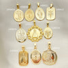 Kit Surtido de 40 Dijes de Santos de Oro Laminado al por mayor — SKU 152448