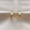 Argolla Mediana 02.213.0464.25 Oro Laminado, Diamantado, Tono Dorado