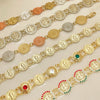 Kit Surtido de 20 Pulseras Elegantes de San Benito de Oro Laminado al por mayor — SKU 152534