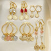 Kit Surtido de 30 Aretes de San Benito de Oro Laminado al por mayor — SKU 152537