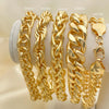 Kit Surtido de 15 Pulseras Couture Gruesas de Oro Laminado al por mayor — SKU 152552