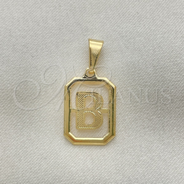 Dije Elegante 05.02.0069.2 Oro Laminado, Diseño de Iniciales, Pulido, Tono Dorado