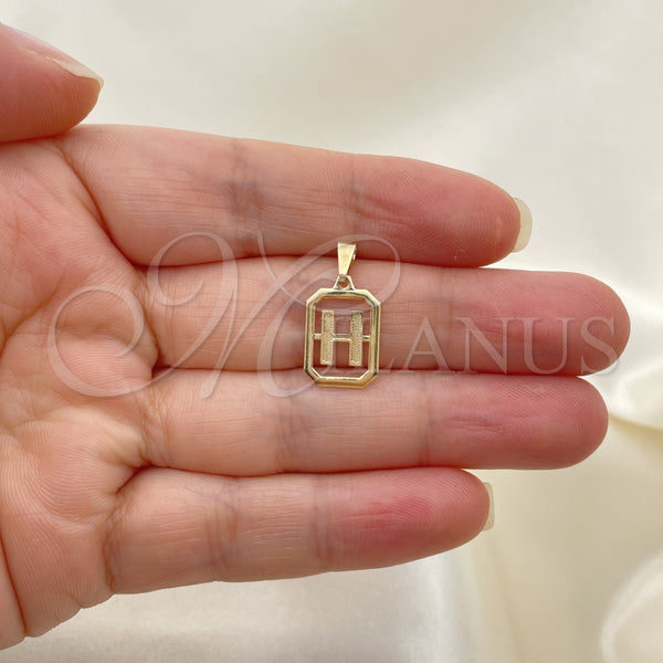 Dije Elegante 05.02.0069.8 Oro Laminado, Diseño de Iniciales, Pulido, Tono Dorado