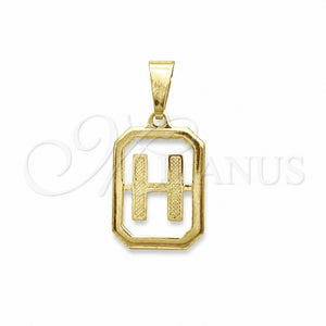 Dije Elegante 05.02.0069.8 Oro Laminado, Diseño de Iniciales, Pulido, Tono Dorado