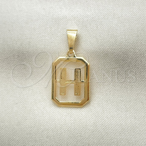 Dije Elegante 05.02.0069.8 Oro Laminado, Diseño de Iniciales, Pulido, Tono Dorado