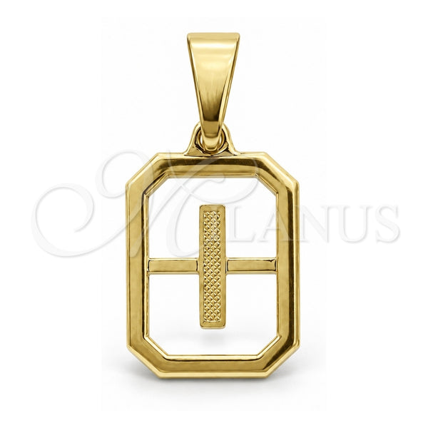 Dije Elegante 05.02.0069.9 Oro Laminado, Diseño de Iniciales, Pulido, Tono Dorado