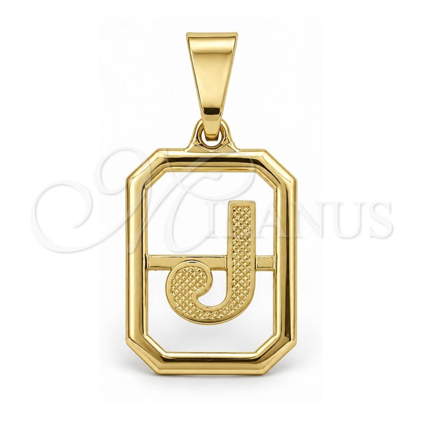 Dije Elegante 05.02.0069.10 Oro Laminado, Diseño de Iniciales, Pulido, Tono Dorado