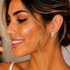 Arete Dormilona 02.379.0043 Oro Laminado, con Marfil Perla, Pulido, Tono Dorado