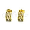 Arete Dormilona 02.379.0043 Oro Laminado, con Marfil Perla, Pulido, Tono Dorado