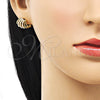 Arete Dormilona 02.379.0046 Oro Laminado, con Marfil Perla, Pulido, Tono Dorado
