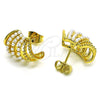 Arete Dormilona 02.379.0046 Oro Laminado, con Marfil Perla, Pulido, Tono Dorado
