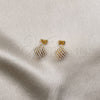 Arete Dormilona 02.379.0047 Oro Laminado, con Marfil Perla, Pulido, Tono Dorado