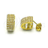 Arete Dormilona 02.379.0048 Oro Laminado, con Marfil Perla, Pulido, Tono Dorado
