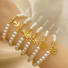 Kit Surtido de 15 Pulseras con Perlas y Dijes de Oro Laminado al por mayor — SKU 152666