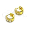 Arete Dormilona 02.379.0050.12 Oro Laminado, con Perla Marfil, Pulido, Tono Dorado