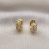 Arete Dormilona 02.379.0050.12 Oro Laminado, con Perla Marfil, Pulido, Tono Dorado