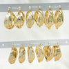 Kit Surtido de 30 Argollas Dobles y Triples de Oro Laminado al por mayor — SKU 152686