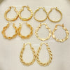 Kit Surtido de 30 Argollas de 30 mm de Oro Laminado al por mayor — SKU 152693