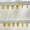 Kit Surtido de 50 Argollas Huggies Doradas de Oro Laminado al por mayor — SKU 152747