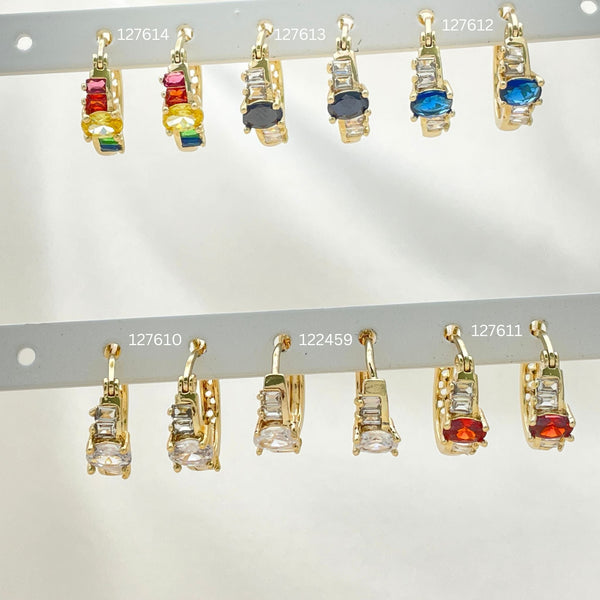 Kit Surtido de 30 Argollas Huggies de Oro Laminado al por mayor — SKU 152749