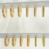 Kit Surtido de 28 Argollas Huggies Grandes de Colores de Oro Laminado al por mayor — SKU 152753