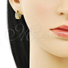 Argolla Huggie 02.213.0483.12 Oro Laminado, Pulido, Tono Dorado